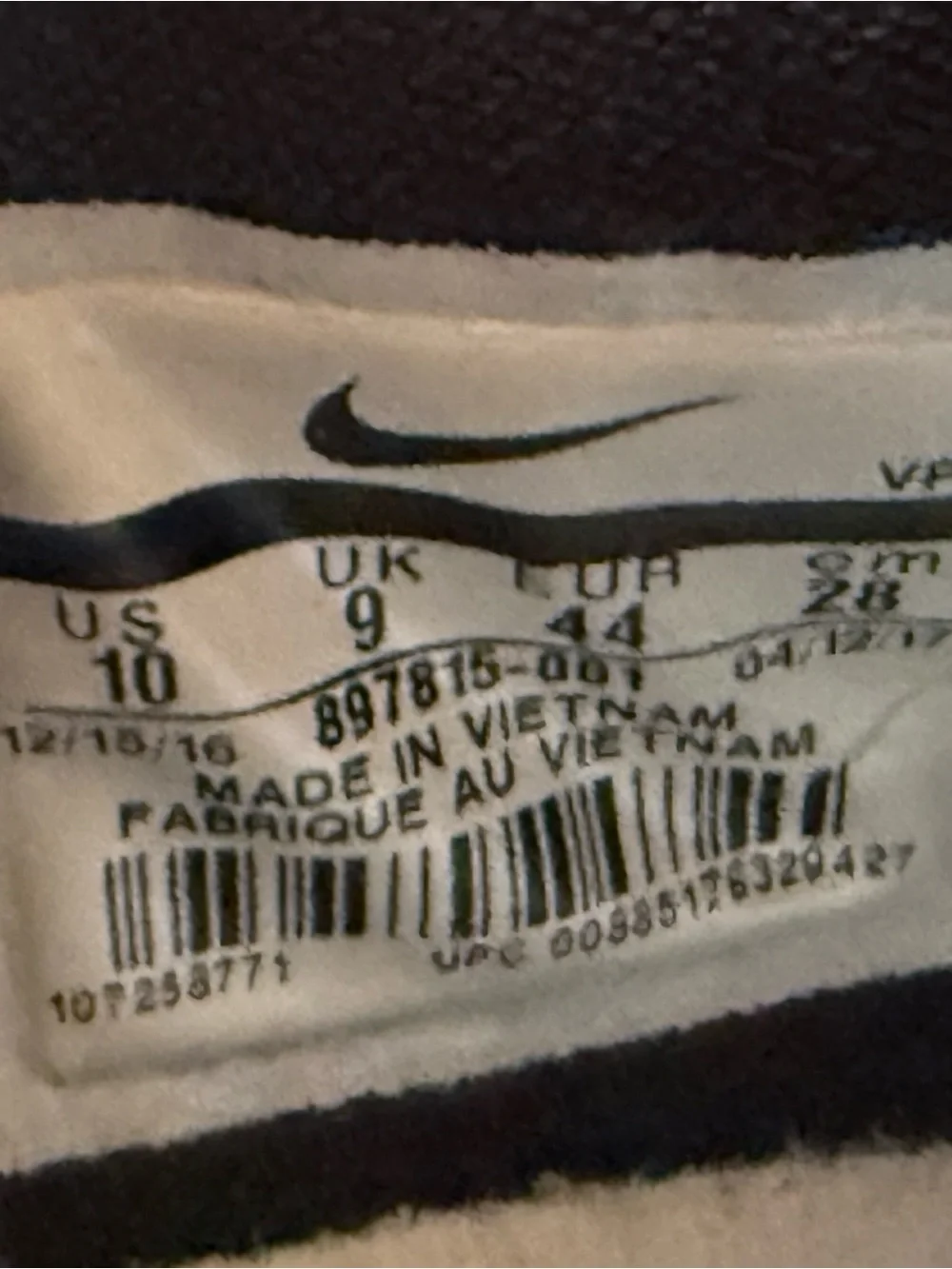 Nike Zoom KD 10 'Oreo' Basketball Shoes Size 10 (897815-001)